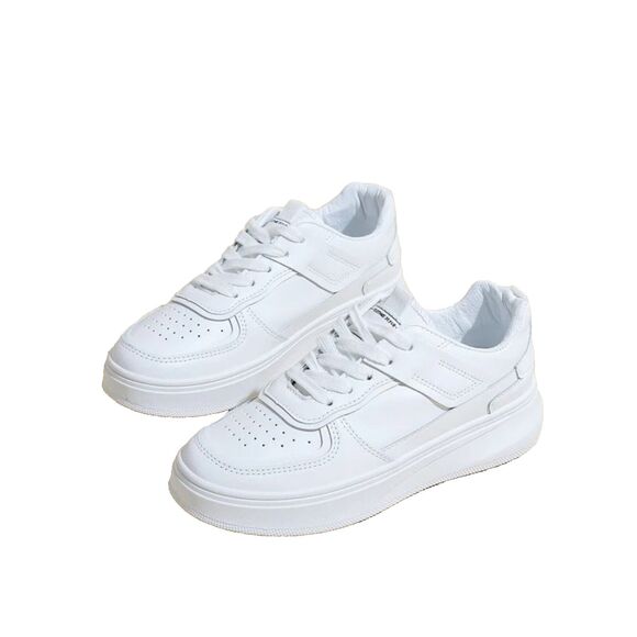 Women's Casual Athletic Shoes Fashionable Lace-up Canvas Sneakers size: 37#2 new - Picture 3 of 7